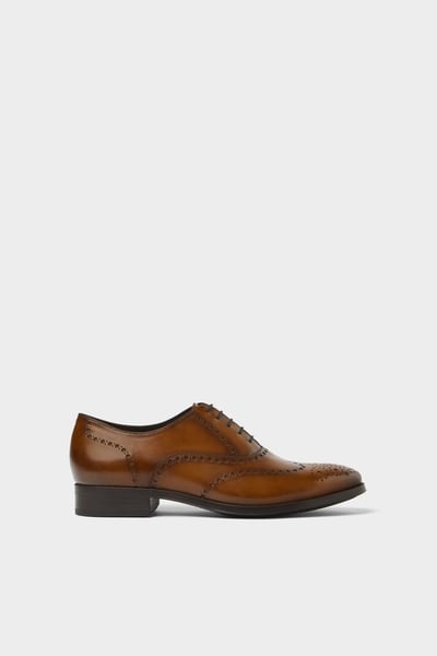 Leather Brogue Shoe - SUIT ADDICT